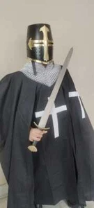 Medieval Templar Knight Full Body Set Armour Cosplay Halloween Suit Armor Xmas - Picture 1 of 31
