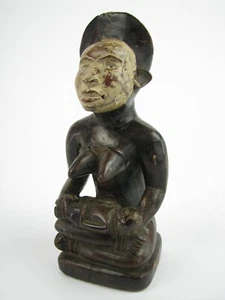 GothamGallery Fine African Tribal Art - DRC Yombe Maternity Fetish Figure - Y - Picture 1 of 10