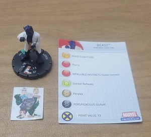=HeroClix Marvel MUTATIONS AND MONSTERS Beast 027 with card = - Bild 1 von 1