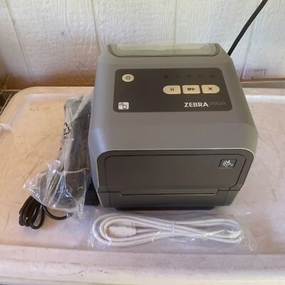 Zebra ZD620 DT/TT Label Printer ZD62043-T01L01EZ Bluetooth Ethernet USB 300 dpi - Image 1 of 4