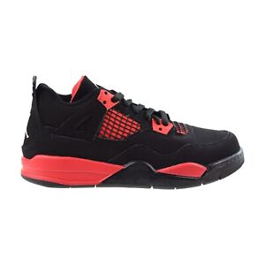 Jordan 4 Retro (PS) "Red Thunder" Little Kids' Shoes Black-Red BQ7669-016