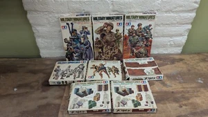 Lot of 8 Tamiya 1/35 WWII US & German Military Miniatures Figure Sets Complete - Picture 1 of 13