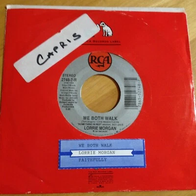 Lorrie Morgan 45 We Both Walk / Faithfully  w/ts  EX - Image 1 of 2