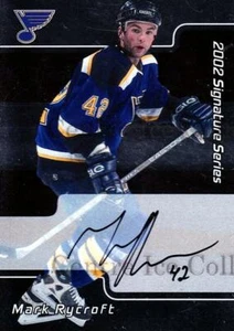 2001-02 BAP Signature Series Auto #246 Mark Rycroft - Picture 1 of 1