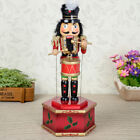Prettyia Wooden Nutcracker Musical Music Box Carved Soldier   Gift