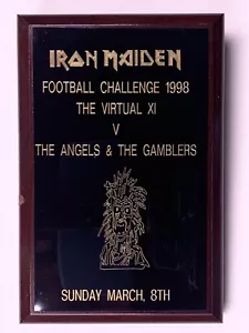 Iron Maiden Trophée Virtuel Xi Vs The Angel & The Gamblers Football Jeu 1998 - Picture 1 of 19