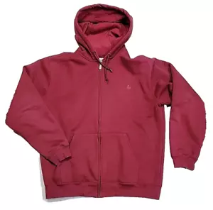 Vintage Carhartt K185 DKR Burgandy Full-Zip pesante giacca con cappuccio uomo grande - Foto 1 di 12