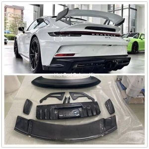 Alerón trasero de media fibra de carbono para Porsche 911 992 Turbo S GT3 Style - Imagen 1 de 9
