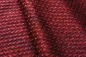 Vintage Japanese Kimono Dark Red Shbori Style Silk Fabric- Gorgeous 162CM(64") - Picture 1 of 18