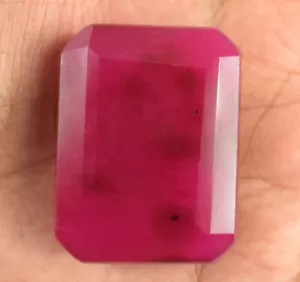 191,85 ct natürlicher afrikanischer roter Rubin im Smaragdschliff loser Edelstein frisch eingetroffen - Bild 1 von 9