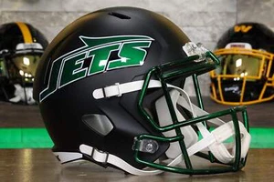 New York Jets Riddell Speed Display Helmet - Legacy Black Alternate - Picture 1 of 5