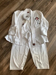 GTMA Jiu Jitsu Gi Double Weave White Kids Size 2/160 - Picture 1 of 7
