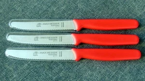 ANKA MESSER SOLINGEN Set 3,Tomaten-,Brötchenchen- Küchen,- Frühschstück Messer - Bild 1 von 6