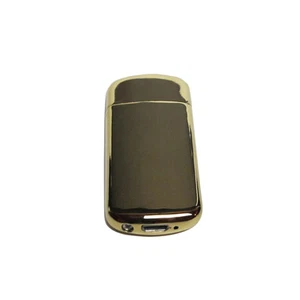 Rechargeable Electrical Windproof Flameless Cigarette Lighter Electric GOLD - Picture 1 of 4