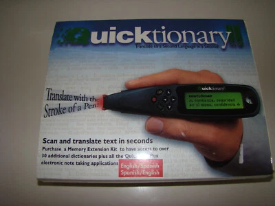 WIZCOM QUICKTIONARY 2 English/Spanish - Spanish/English Translate Electronic Pen - Image 1 of 4