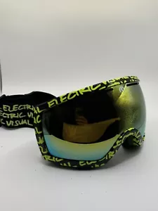Gafas de nieve eléctricas moco tóxico - bronce/verde cromo/fluro amarillo. - Imagen 1 de 4