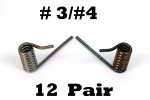 12 Pair Music Wire Coil Springs - # 3 / # 4 Trapping Supplies - Picture 1 of 4