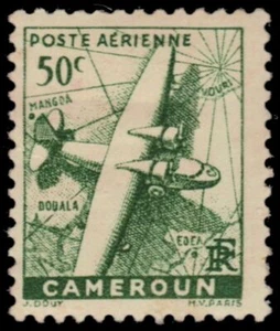 CAMEROUN C16 - Plane and Map "Airmail" (pb10453) - Picture 1 of 1