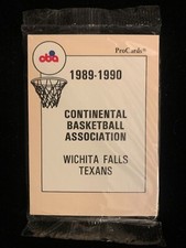 1989-90 ProCards CBA Wichita Falls Texans complete sealed set (12 cards)