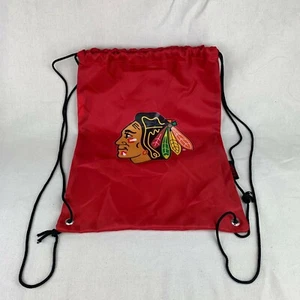 Chicago Blackhawks Rucksack Sack Kordelzug Tasche Tragetasche NHL Rucksack LOGO rot - Bild 1 von 5