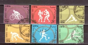 Libia 1964 Giochi Olimpici 6V. usati pefetti - Foto 1 di 1