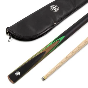 Jonny 8 Ball 42" 2 Piezas Verde Vanquish Niños Snooker Piscina Taco y Estuche Set 10mm - Imagen 1 de 6
