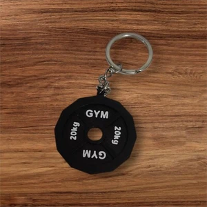3D Printed Gym Plate Weight Key Chain, Color Customizable - Picture 1 of 2