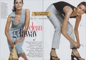 ELSA BENITEZ 10-Page Fashion EDITORIAL 'Clean Getaway' VOGUE US December 1996 - Picture 1 of 5