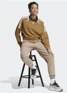 NWT $65 adidas Express Track Collared Long Sleeve Sweatshirt Bronze Women's  XS - Picture 1 of 7