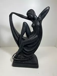 Vintage Crosa 1993 Art Deco Style Lady Lamp - Picture 1 of 10