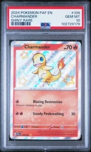 PSA 10 Gem Mint Charmander 109/091 Paldean Fates Baby Shiny Rare Pokemon - Picture 1 of 2