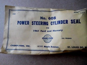 Power Steering Cylinder Shaft Seal Kit 1961-64 Ford and Mercury CHAMP ITEMS - Picture 1 of 6