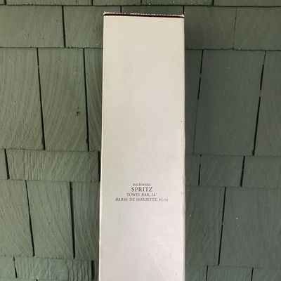 "Herrajes de restauración derecha barra de toallero Spritz acero inoxidable pulido 24"" NUEVO en caja" Foto 1 de 4