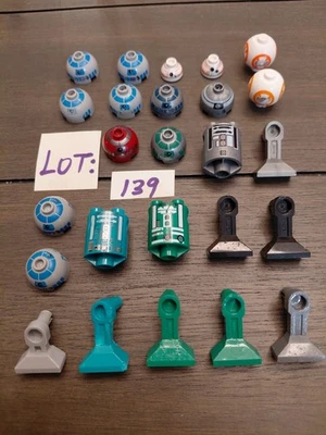 Lego Star Wars Lote de Piezas de Minifigura Droide Astromecánico - ABOLLADURAS - R2-D2 Lote # 139 Foto 1 de 4