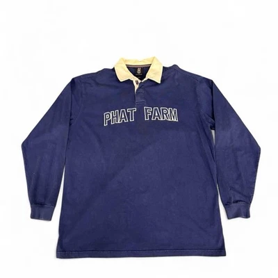 Camisa Polo Manga Larga Y2K Phat Farm Talla:XL Foto 1 de 4