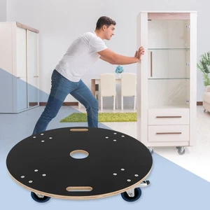 Rodillo para muebles tabla rodante rodillo de transporte redondo con 2 frenos Ø 77 cm hasta 800 kg - Imagen 1 de 9