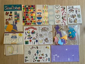 Lot of Random Stickers & Scrapbooking Cutouts VTG - Picture 1 of 1