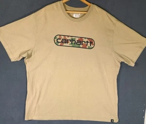Camiseta Carhartt 3XL Calce Suelto Tostado Camuflaje Logo Ropa de Trabajo Camiseta Gráfica Grande Alta (#2) - Imagen 1 de 5