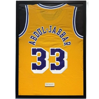 Los Angeles Lakers Kareem Abdul-Jabbar Jersey Framed, Kareem Abdul-Jabbar Shirt  - Image 1 of 4