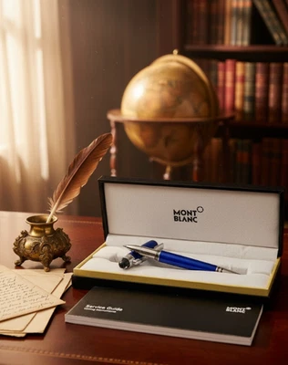 Bolígrafo Montblanc StarWalker resina azul - Nuevo en caja completa Foto 1 de 4