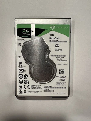 Seagate BarraCuda 1TB, 5400 RPM, 2.5 inch Internal Hard Drive - (2GH172-500) - Image 1 of 3