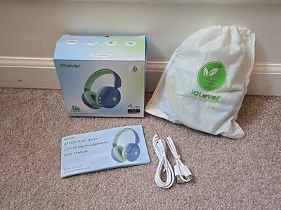 iClever BTH20 активный шумоподавления наушники для детей синий зеленый * новый открытый - Изображение 1 из 4