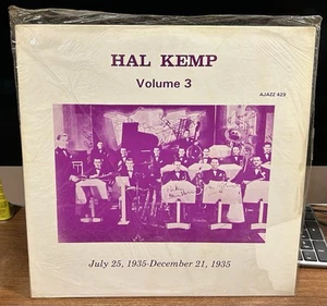 HAL KEMP Volume 3 LP AJAZZ RECORDS Big Band JAZZ SAX Skinny Ellis BOB ALLEN NM - Foto 1 di 6