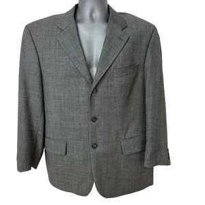 Vintage S. Cohen Jay Blazer Gray Sport Coat Preppy Jacket Wool Cashmere Mens 42S - Picture 1 of 12