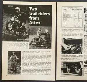 1972 Attex Trail Bikes Sport Minicycle 2.40 5.30 original Review AD minibike - Picture 1 of 1
