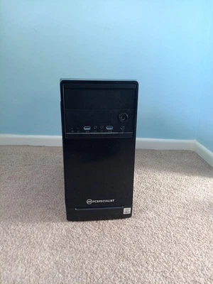 used, pc specialist gaming pc, black, good condition - Image 1 of 4