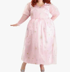 Wizard Of Oz Glinda Costume Dress Only Pink Halloween Plus Size 5X - Picture 1 of 10