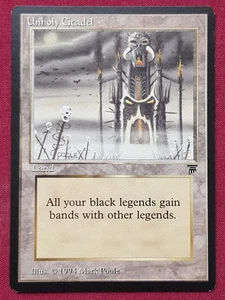 Magic The Gathering LEGENDS UNHOLY CITADEL land card MTG - Picture 1 of 2