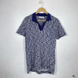 Orlebar Brown Terry Towelling Polo Shirt Mens M Blue Marl Resort 007 Dr. No - Picture 1 of 9
