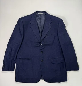 BELVEST Men's Cashmere Silk 44R Blazer Sport Coat Jacket Blue Italy Luxury - Picture 1 of 11